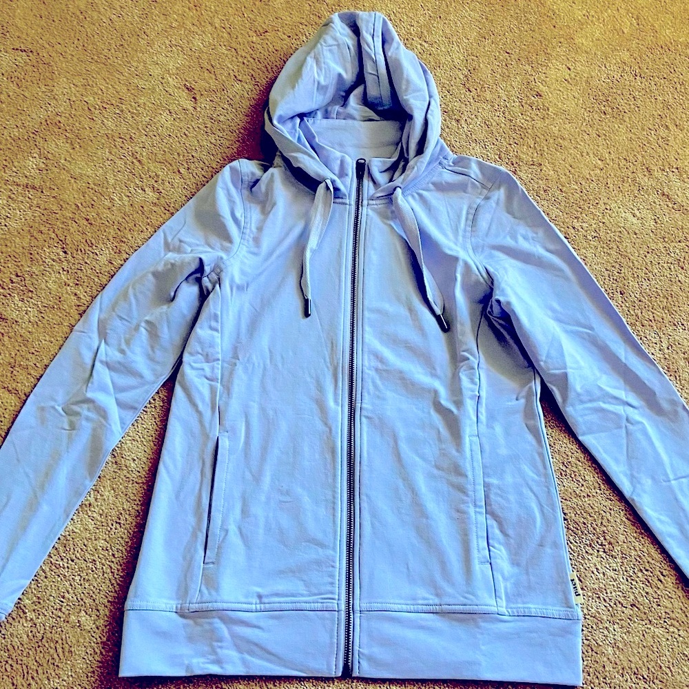 PACT Organic Cotton Lovely Lilac Lavender Zip-up Hoodie